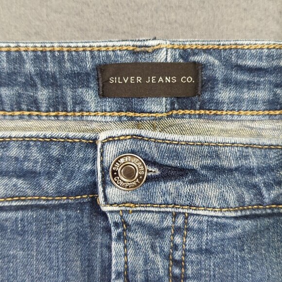 Silver Jeans Women's 22x28 Fits 22x31 Blue Beau Denim High Rise - Picture 9 of 12